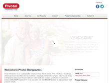 Tablet Screenshot of pivotaltherapeutics.us